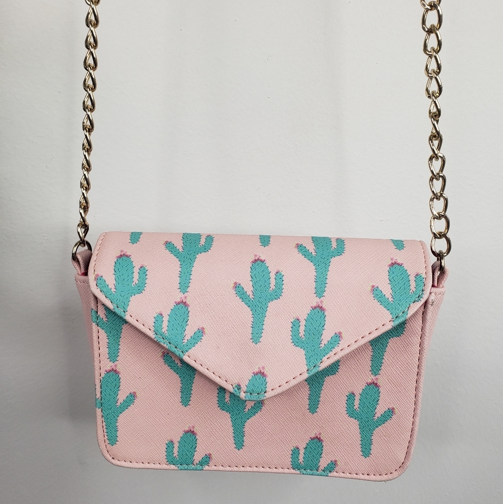 Deb & Dave Cactus Print Mini Crossbody Purse NWOT - Picture 3 of 8